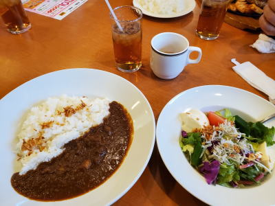 スパイシーカレー&サラダセット