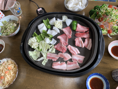 Kペア邸で食事 2021年6月6日(日)