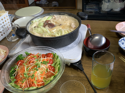 Kペア邸で食事 2022年1月10日（月祝）