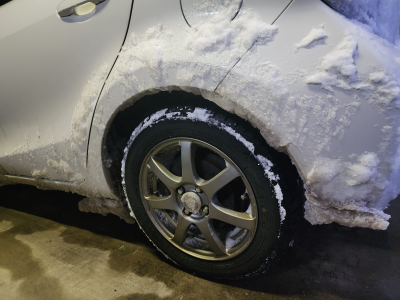 車のタイヤ周り