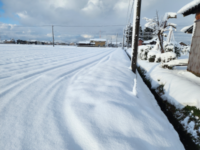 ゆーじの自宅の側道 2026年1月3日（土）
